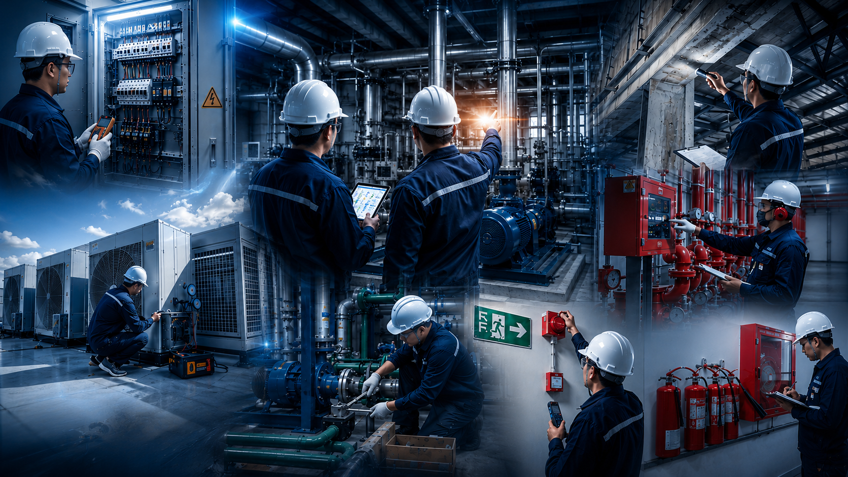 งานตรวจสอบและบำรุงรักษาโครงสร้างและระบบเครื่องจักรของ DOJ Industrial